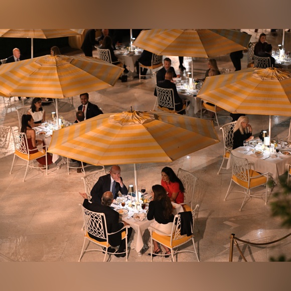 8x10 President Donald Trump hosts a Rose Garden Club Dinner 16pc Photo Set - Picture 10 of 16